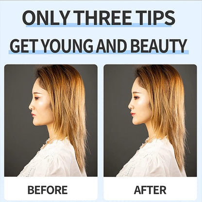 Tiokkss Face Lift Tapes and Bands, Facelift Bands with Clips, Face Lift Tapes and Bands with Clip(Double Belt, Brown)