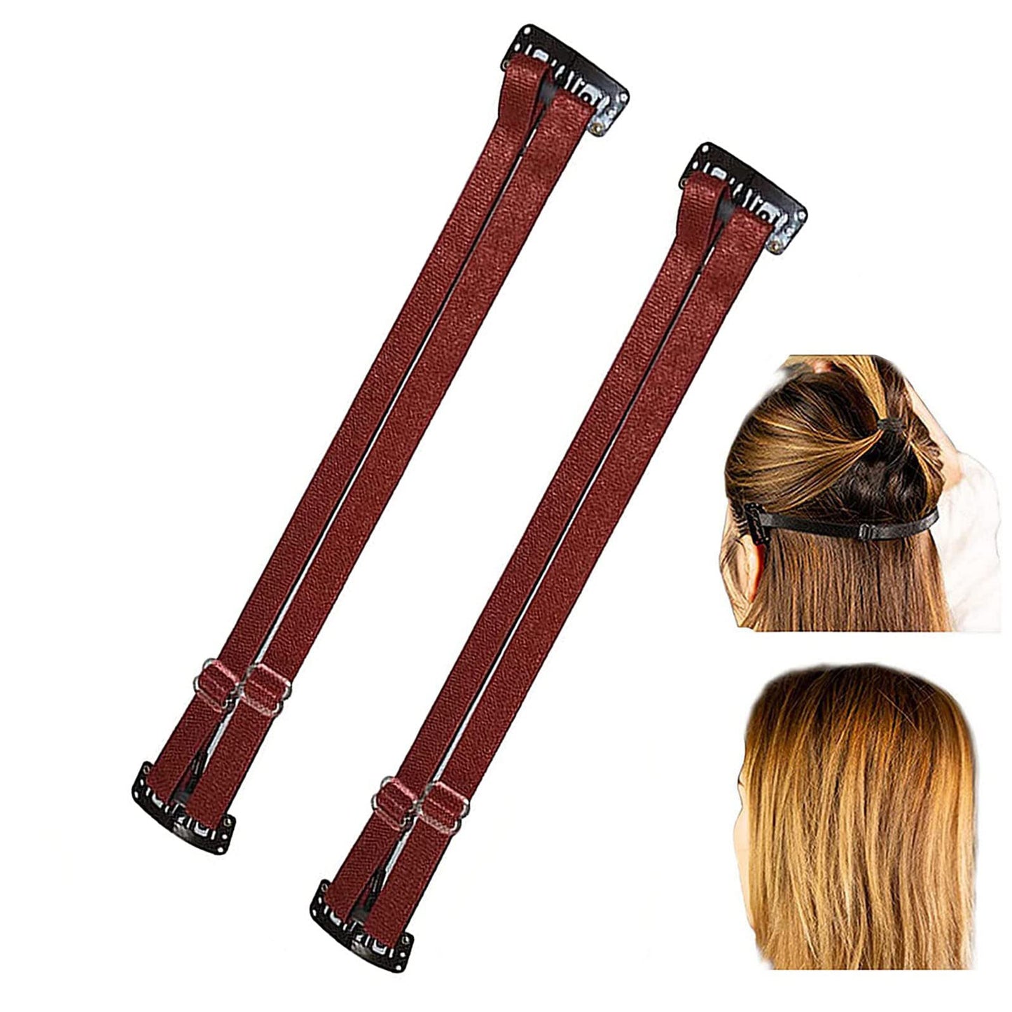 Tiokkss Face Lift Tapes and Bands, Facelift Bands with Clips, Face Lift Tapes and Bands with Clip(Double Belt, Brown)